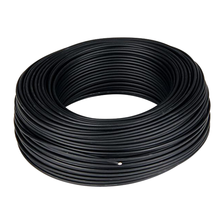 CABLE UNIPOL 10mm NEGRO x 100M