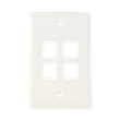 FACE PLATE 4P ECONO BLANCO