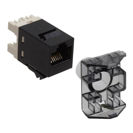 JACK RJ45 CAT6 NEGRO