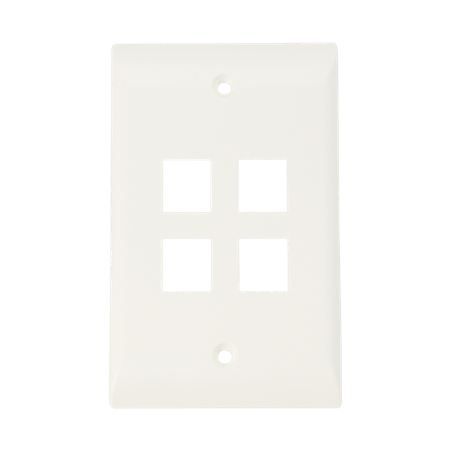 FACE PLATE 4P ECONO BLANCO