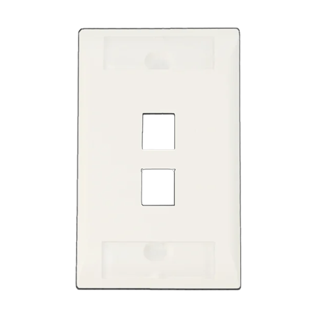 FACE PLATE 2P ALTO IMPAC BLANC