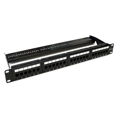 PATCH PANEL 24P CAT6 COMPLETO