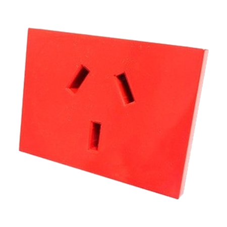 MODULO TOMA 2 x 10A + T ROJO