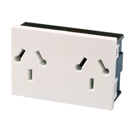 TOMA DOBLE COMBINAD 2x10A+T BL