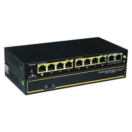 SWITCH CCTV ETHER POE+ 8P 2UPL