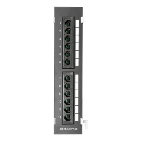 PATCH PANEL 12P CAT5e MURAL