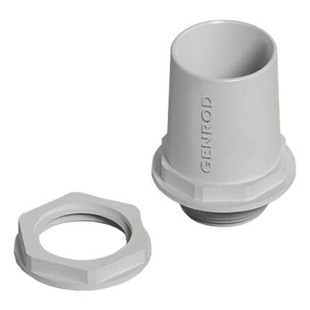 CONECTOR C/TUERC PVC Ø40 GRIS