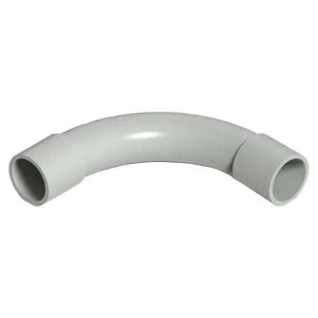 CURVA PVC 90º Ø40 IP54 GRIS