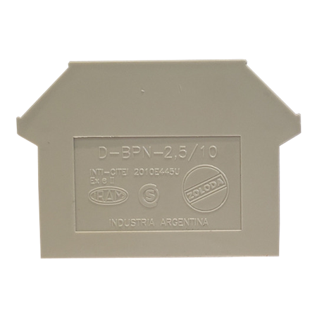 TAPA P/BORNERA BP 2,5/10 AV